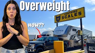 We didnt expect THIS Payload Problem Ford F350 and 5th Wheel RV and how to avoid it [upl. by Enneillij]