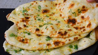 Butter Naan Recipe on Tawa by Lively Cooking [upl. by Llerehs396]