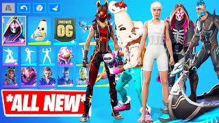 ALL NEW FORTNITE SEASON OG SKINS DANCES amp EMOTES Eleven Renegade Lynx Lil Split Spectra Knight [upl. by Kohn]