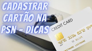 Erro ao Cadastrar Cartão de Crédito Psn Store Pelo PS5  Dicas [upl. by Enilehcim101]