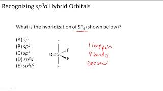 Recognizing sp3d Hybrid Orbitals [upl. by Atnahc267]