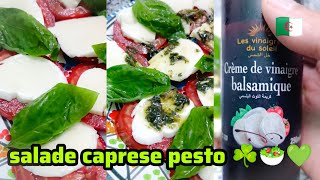 Comment préparer une salade caprese pesto 😍☘️🧀🤤🥗 [upl. by Pulling563]