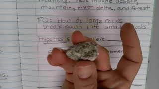 How are larger rocks broken down into smaller rocks [upl. by Standford]