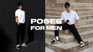 5 SIMPLE POSES for Men´s Instagram Streetstyle Pictures [upl. by Ellerud]