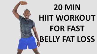 20 Minute HIIT Workout to Lose Belly Fat Fast🔥Burn 250 Calories🔥 [upl. by Deidre]