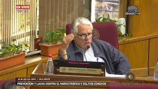 Comisión de Prevención y Lucha contra el Narcotráfico y Delitos Conexos  16042024 [upl. by Hoj662]