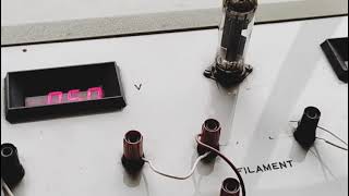 Stefans Radiation constant determination using Vacuum tube diode [upl. by Notlek696]