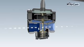 AirCom Pneumatic GmbH Volumenstrombooster  pilotgesteuerter Druckregler [upl. by Kcirdderf863]