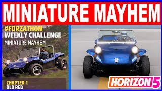 Forza Horizon 5 MINIATURE MAYHEM Forzathon Weekly Challenge 1971 Meyers Manx [upl. by Atikihs]