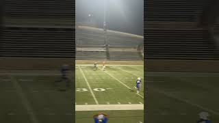 Jay Squillante co 2029 8th grade QB 40 yd completion into double coverage middleschoolfootball [upl. by Kotta]