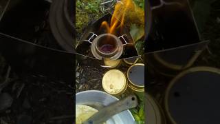 Coffee amp Bannock Bread bushcraftfamily bushcraftcommunity eseeknives bushcraft survival [upl. by Fai483]