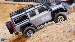 HB ZP1001 RC Crawler unboxing and first test drive with the Traxxas TRX4 Clone [upl. by Analli]