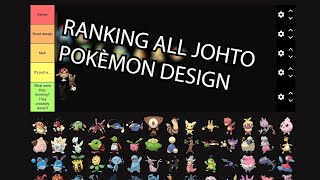 Ranking all Johto Pokémon design in Tiermaker [upl. by Seto264]