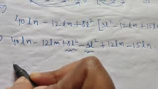 Subtract given polynomials Q5 c and d Exercise 93 class 8th Maths [upl. by Wiltsey]