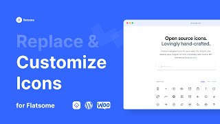 Custom Flatsome and Woo Icons [upl. by Ayotas1]