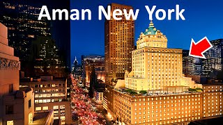 Aman New York Most Expensive Hotel in Manhattan NYC  Full Tour amp 4K Travel Vlog [upl. by Itida405]