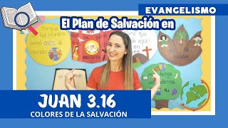 Versículo de Juan 316 Los Colores de la Salvación Plan de Salvación DEVOCIONAL PRA LA FAMILIA [upl. by Oab410]