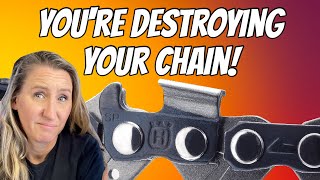 Do THIS Every Time You Buy A New Chainsaw Chain How to avoid your chain from popping off [upl. by Sanborne]