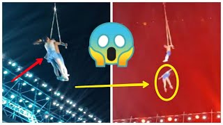 A Chinese acrobat who was seen on video falling even during a performance [upl. by Nylcsoj]