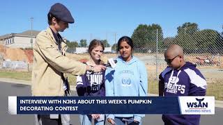 WSAN  Interview with NJHS about this week’s Pumpkin Decorating Contest [upl. by Enomed446]