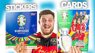 TOPPS EURO 2024 COLLECTION PROGRESS 99 COMPLETE [upl. by Tillion]