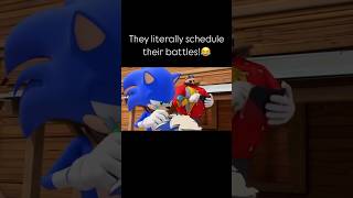 They literally schedule their battles  Sonic Boom  YouTube Shorts 😂 [upl. by Yaffit]