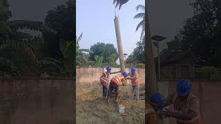 Excavator se trime pipe lowering Kiya jata haiPlease comment civilsiteworkyoutubeshorts [upl. by Zischke]