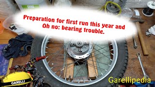 Garelli Tiger Cross wheel bearing replacement [upl. by Rodriguez]