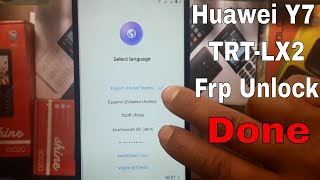 Huawei Y7 TRTLX2 Frp UnlockBypass Google Account New Method 2018 [upl. by Kilar]