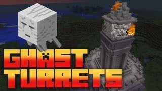 Minecraft Epic Ghast Cannon Tower  Survival Mode [upl. by Etteyniv]