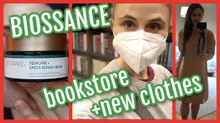 Vlog Biossance squalane  omega repair cream Barnes amp Noble  New clothes Dr Dray [upl. by Annalla770]