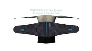 T TIMTAKBO Lower Back Brace WRemovable Lumbar Pad for Men Women Herniated DiscSciaticaScoliosis [upl. by Schellens]