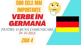 🇩🇪ÎNVAȚĂ 500 cele mai IMPORTANTE VERBE în limba GERMANĂ în 10 zile Ziua 4 🙀 A1 A2 B1 B2 [upl. by Sancho691]