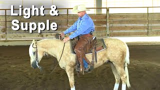 Horse Training For Light amp Supple  Reining Cutting Horses amp Cow Horses [upl. by Eibot]