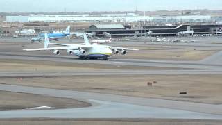 Antonov 225 Departing Calgary [upl. by Grishilda]