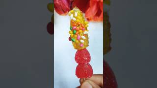 Popon jelly amp raed jelly lollipop 🍭 popsicle shortvideos youtubeshorts [upl. by Ocimad]