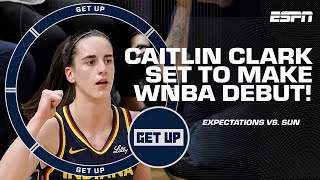 Caitlin Clarks PLAYMAKING will have a MASSIVE IMPACT 🙌  Legler on WNBA Debut vs Sun  Get Up [upl. by Rehpinnej184]