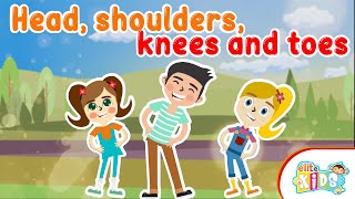 Head Shoulders Knees and Toes  Canciones para niños EN INGLES  Elite Kids [upl. by Einitsed]