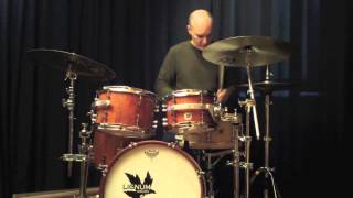 Stéphane Galland on the Lignum Drums fusion kit [upl. by Gallager]