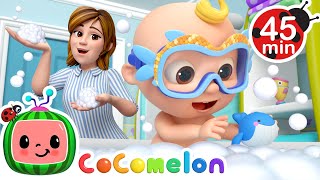 Big Bubble Bath Song and Swim Play  MORE CoComelon Nursery Rhymes amp Songs [upl. by Pogah]