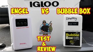 Best Aerator To Keep BAIT ALIVE Engel Aerator VS Bubble Box Test amp Review [upl. by Ardnaek]