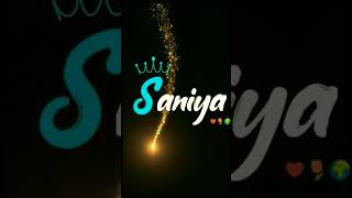 mahi ve  Saniya name whatsap status  art video status  shorts shortvideo trending video l [upl. by Erminna]