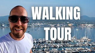 Ibiza Spain 4k Walking Tour In San Antonio Ibiza [upl. by Lleumas]