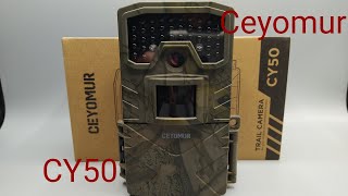 CY50 Trail Camera Ceyomur Unboxing Review [upl. by Buzz]