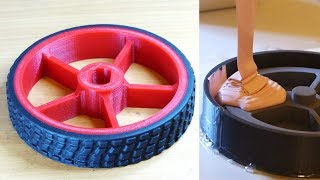 Making Rubber Tyres for 3D Printed Wheels [upl. by Acus]