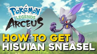 Pokemon Legends Arceus How To Get Hisuian Sneasel [upl. by Homerus]