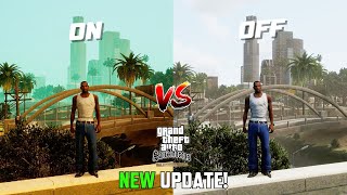 GTA San Andreas Definitive Edition NEW UPDATE  Classic Lighting Comparison [upl. by Nightingale]