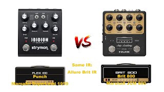 Strymon Iridium Punch vs NUX Amp Academy Brit 800 [upl. by Annekahs]