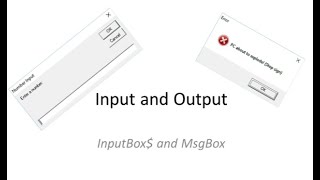 Input and Output using InputBox and MsgBox in Visual Basic 6 [upl. by Kristoffer222]