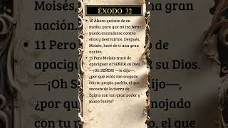 Éxodo 32 1011 dios biblia versiculodeldia [upl. by Reichert]